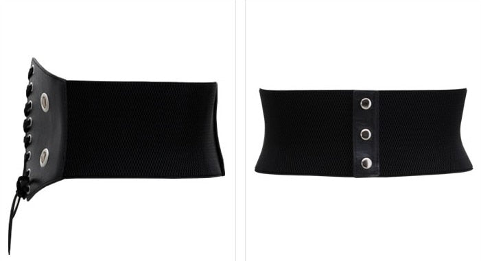 Black Elastic Corse Belt Muzi