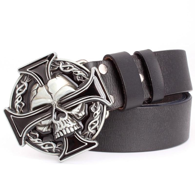 Natural Leather Belt Gothic WS B17