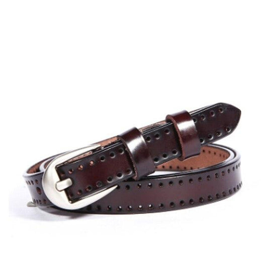 Natural Shiny Leather Belt Many