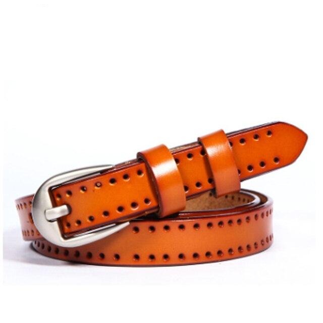Natural Shiny Leather Belt Many
