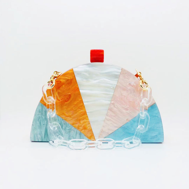 Acrylic Party Handbag Rainbow